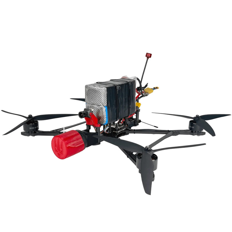 FPV дрон 10 дюймів BPK-10 WYVERN-X (2,5-3W / 5.8 GHz / ELRS / 915 MHz / 12600 mAh / 5 kg) Камікадзе з АКБ і з платою ініціації